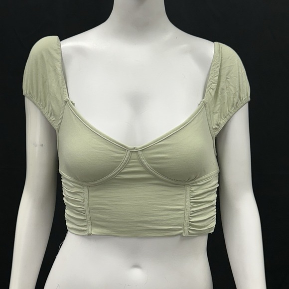 Princess Polly Tops - Princess Polly Karla Crop top, size 4,‎ sage green Corset Summer
